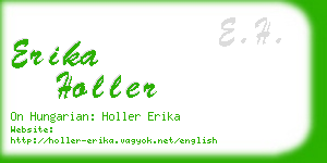 erika holler business card